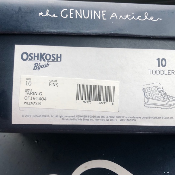 LAST OSHKOSH B’GOSH TARIN Boot Sneaker Toddler 8 - Picture 9 of 9